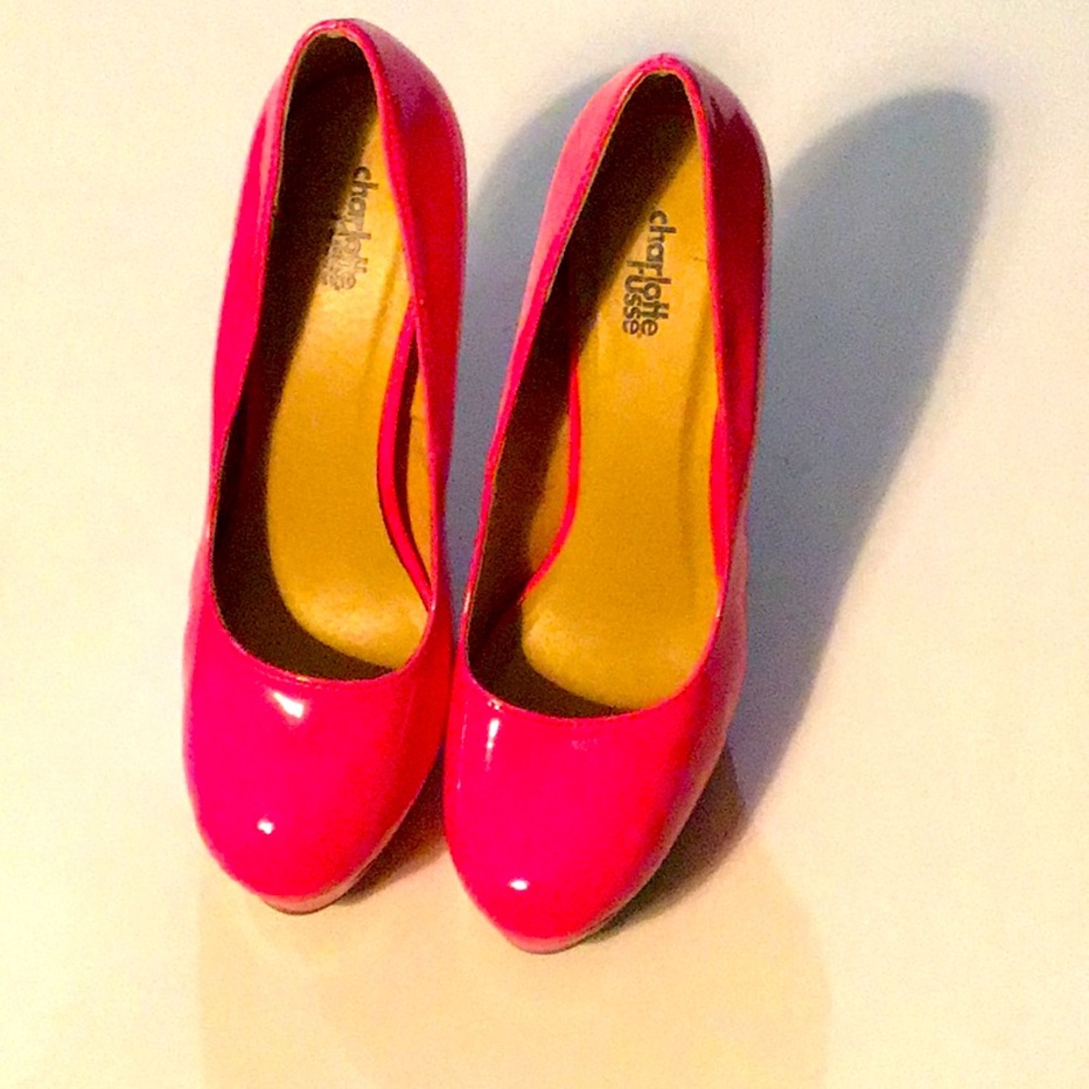 Neon Pink Pumps